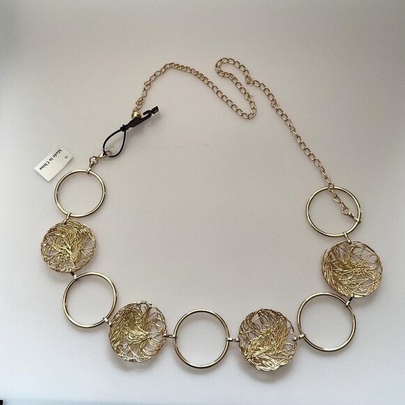GOLD CIRCLE METAL BELT - Picture 3 of 6